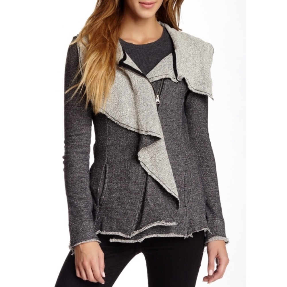 Blanc Noir raw edge shirt